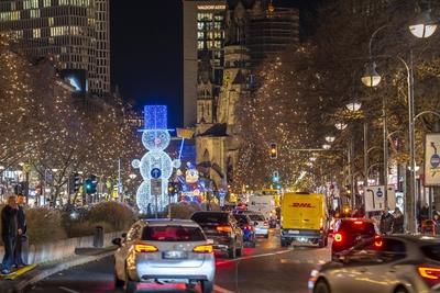 Berlin Weihnachtsdeko-stock-foto