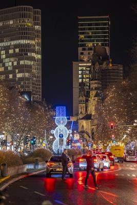 Berlin Weihnachtsdeko-stock-foto