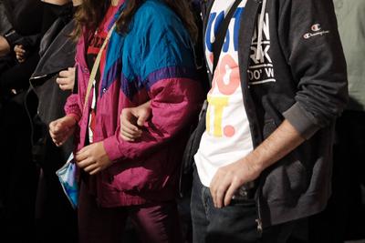 Gender-Based Violence protest in Athens, Greece-stock-foto