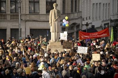 Protest Gathering Of The Cultural sector-stock-foto