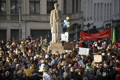 Protest Gathering Of The Cultural sector-stock-foto