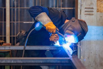 Themenfoto, Metallindustrie, Industriearbeitsplatz, Deutschland-stock-foto