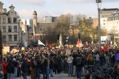 Protest Gathering Of The Cultural sector-stock-foto