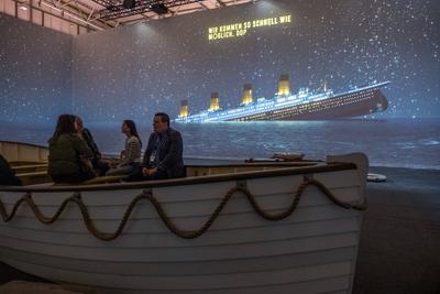 Titanic Ausstellung Leipzig-stock-foto