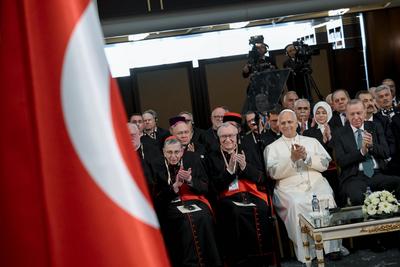 ITALY - REL -  POLE LEO XIV APOSTOLIC JOURNEY TO TURKIYE - MEETING WITH AUTHOTITIES  2025/11/27-stock-foto