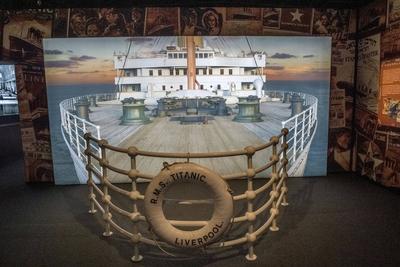 Titanic Ausstellung Leipzig-stock-foto