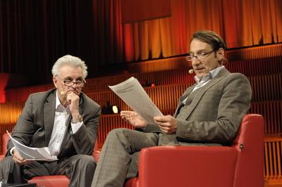 1/ John Irving, Lesung, Deutschlandpremiere mit Radioeins: Am Montag, 23. Mai 2016, um 20.00 Uhr liest John Irving im a-stock-foto