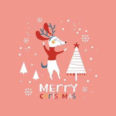 Merry Christmas Card-stock-foto