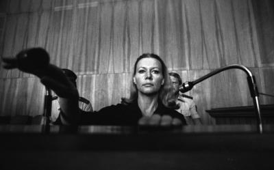 Archivbilder der Woche KW27 Ingrid van Bergen (geb.1931) Schauspielerin, Gericht Justizpalast M?nchen. 1977 erschoss sie-stock-foto