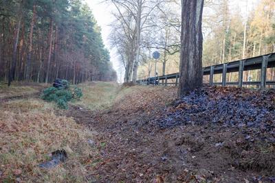 Am 30.11.2025 gegen 02:00 Uhr kam es auf der B109 bei Heinrichsruh zu einem Verkehrsunfall mit Sachschaden. Hierbei befu-stock-foto