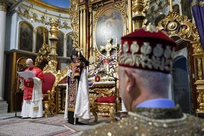 ITALY - POPE LEO XIV  DURING A VISIT TO THE ARMENIAN APOSTOLIC CATHEDRAL IN INSTANBUL  - 2025/11/30-stock-foto
