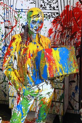 Bunte Weihnacht / Colour Christmas Splash-stock-foto