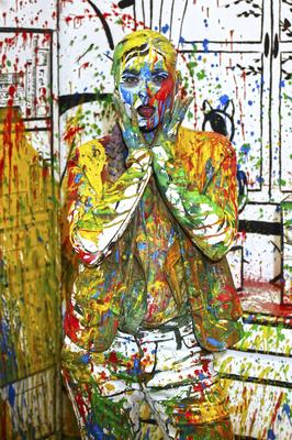 Bunte Weihnacht / Colour Christmas Splash-stock-foto