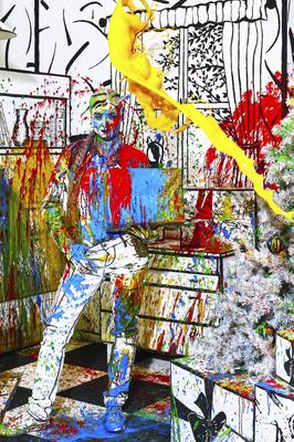 Bunte Weihnacht / Colour Christmas Splash-stock-foto