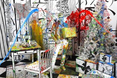 Bunte Weihnacht / Colour Christmas Splash-stock-foto