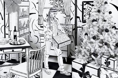 Bunte Weihnacht / Colour Christmas Splash-stock-foto