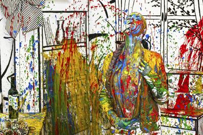 Bunte Weihnacht / Colour Christmas Splash-stock-foto