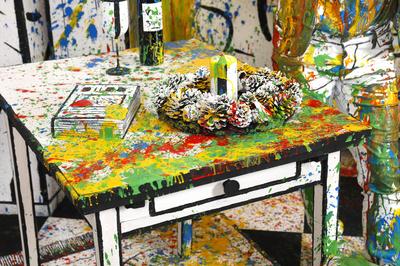 Bunte Weihnacht / Colour Christmas Splash-stock-foto