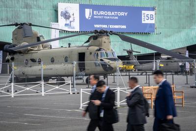 Eurosatory 2024 R?stungsmesse Paris Frankreich ;Eurosatory 2024 R?stungsmesse Paris Frankreich , Villepinte Seine-Saint--stock-foto