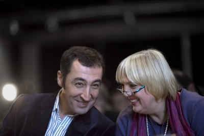 Cem ?zdemir Claudia Roth DEU Deutschland Germany Berlin 28 09 2013 Cem ?zdemir Bundesvorsitzen-stock-foto