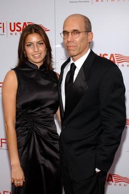 Produzent Jeffrey Katzenberg (USA) mit Tochter anl?sslich der Ehrung Robert de Niros mit dem 31. AFI Lifetime Achieveme-stock-foto