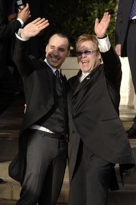 Elton John & David Furnish civil ceremony (wedding) DAVID FURNISH & ELTON JOHN.Elton John & David Furnish civil ceremony-stock-foto