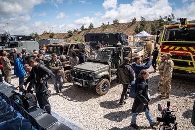 Eurosatory 2024 R?stungsmesse Paris Frankreich Pre-Opening Press Day ;Eurosatory 2024 R?stungsmesse Paris Frankreich Pre-stock-foto