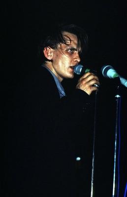 1/ Konzert 91: Element of Crime, Sven Regener (voc), Songs, Chanson, Dark Pop, deutsche Pop Musik, S?nger, voc, Mikroph-stock-foto