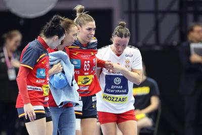 GER, Dortmund, 27th Wommen´s World Championship  2025, Hauptrunde / Main Round, Gruppe II 1. Runde:  Spanien (ESP) vs. Serbien (SRB)-stock-foto