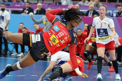 GER, Dortmund, 27th Wommen´s World Championship  2025, Hauptrunde / Main Round, Gruppe II 1. Runde:  Spanien (ESP) vs. Serbien (SRB)-stock-foto