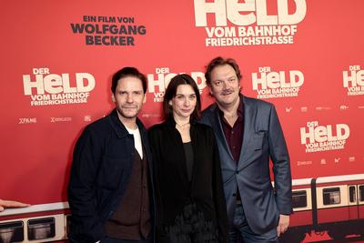 ?Der Held vom Bahnhof Friedrichstrasse? Filmpremiere in Berlin-stock-foto