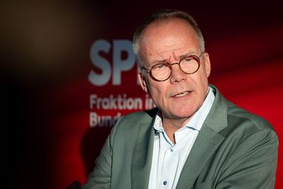 Statement der SPD vor der Fraktionssitzung-stock-foto