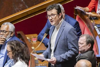 Seance de questions au gouvernement a l Assemblee nationale-stock-foto