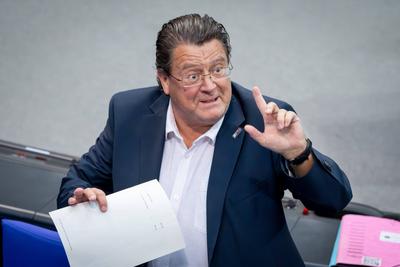 Deutscher Bundestag, 46. Plenarsitzung-stock-foto