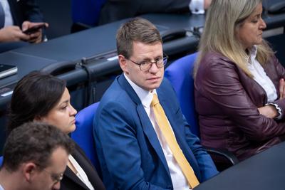 Deutscher Bundestag, 46. Plenarsitzung-stock-foto