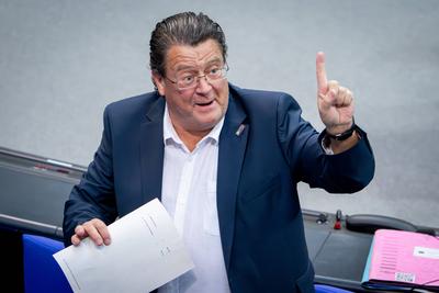 Deutscher Bundestag, 46. Plenarsitzung-stock-foto