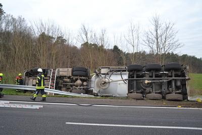 Unfall auf A6-stock-foto