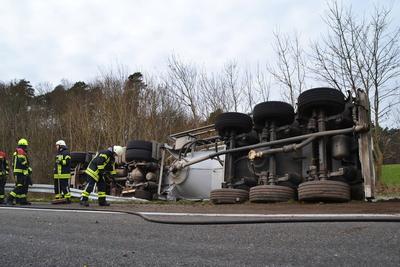 Unfall auf A6-stock-foto
