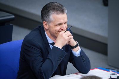 Deutscher Bundestag, 46. Plenarsitzung-stock-foto