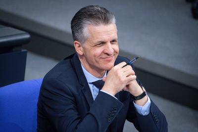 Deutscher Bundestag, 46. Plenarsitzung-stock-foto