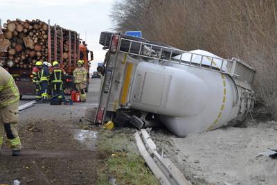 Unfall auf A6-stock-foto
