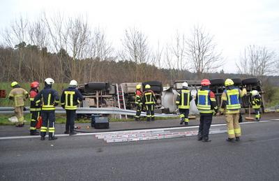 Unfall auf A6-stock-foto