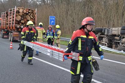 Unfall auf A6-stock-foto