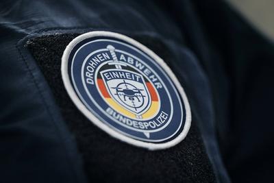 Drohnenabwehreinheit der Bundespolizei-stock-foto