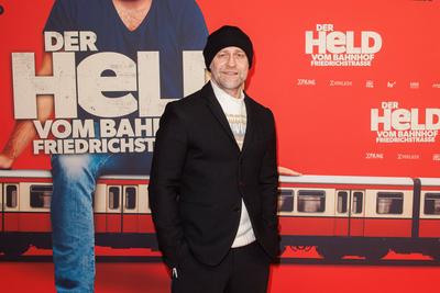 Premiere - Der Held vom Bahnhof Friedrichstrasse --stock-foto