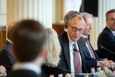 Antrittsbesuch, Berlin, Bundeskanzler, Friedrich Merz-stock-foto