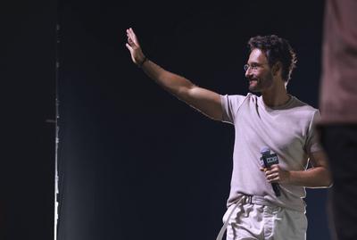 Rodrigo Santoro, during the "Rodrigo is the best!" panel at CCXP25.-stock-foto
