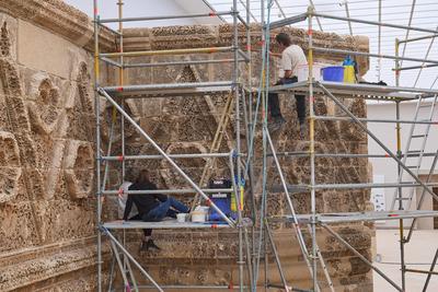 Pergamonmuseum wird 2027 wiedereroeffnet-stock-foto