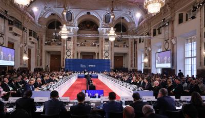 OSCE Tagung Wien Vorsitz Finnland-stock-foto