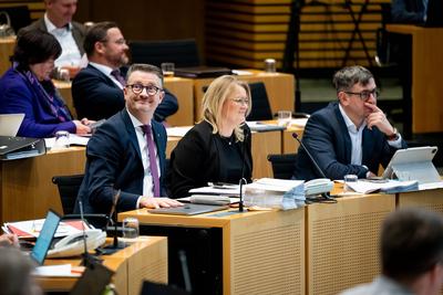 30. PLENARSITZUNG DES TH?RINGER LANDTAGS-stock-foto